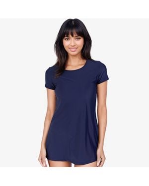 Calypsa Anna Longer Length Swim Tunic - Blue