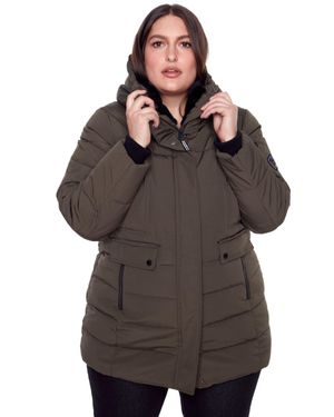 Alpine North Kootney Plus Vegan Down (Recycled) Mid-Length Parka (Plus Size) - Brown