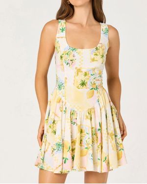 Astr Reina Dress - Yellow