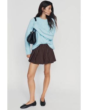 Maeve Kiki Printed Pleated Skort - Blue