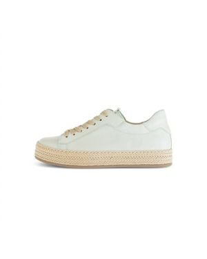 Gabor Woven Sole Sneaker - White