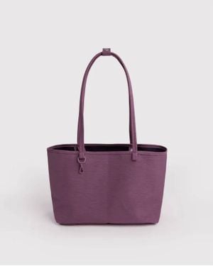 BAGGU Medium Nylon Reversible Tote Bag - Purple
