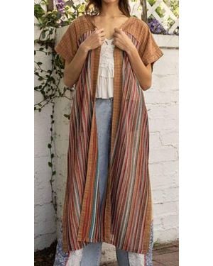 Pol Gypsy Kimono - Brown