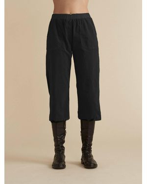 cut-loose Easy Crop Mini Cord Pants - Black