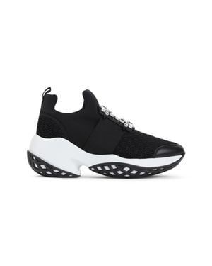 Roger Vivier Run Strass Buckle Sneakers - Black