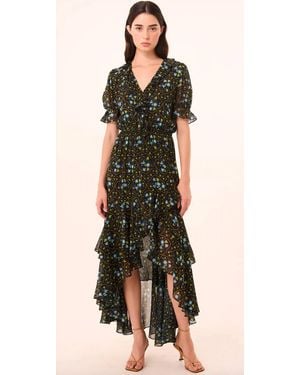 MISA Los Angles Jodie High-Low Hem Dress - Multicolor