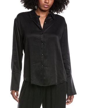 Chaser Brand Helena Twill Button Shirt - Black