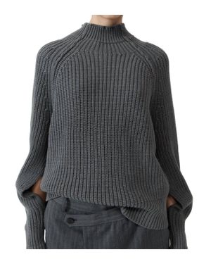 St. Agni Split Sleeve Sweater Sweater - Gray