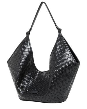 Adele Berto Leather Tote - Black