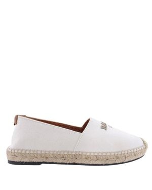 Bally Eden Cotton Canvas Espadrilles, Brand Size 37 Us Size 6.5 - White