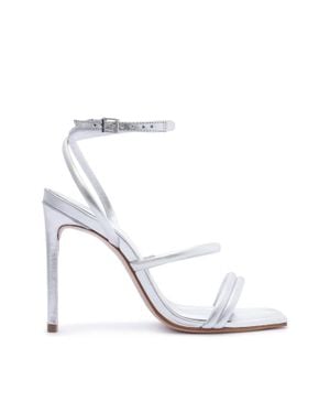 SCHUTZ SHOES Nylla Casual Leather Sandal - White