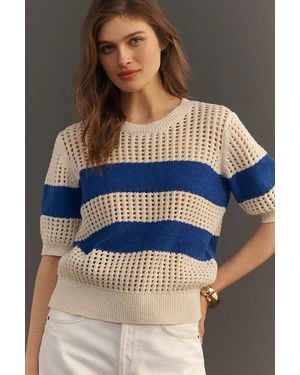 Sanctuary Beachside Openwork Tee - Blue