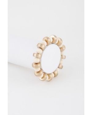 Fashnzfab Double Beaded Bracelet - White