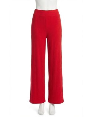 Z Supply Luxe Pointelle Pants - Red