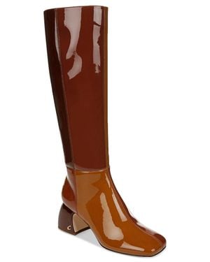Circus by Sam Edelman Circby Sam Edelman Oaklyn Boots Colorblock Block Heels Htat998 - Brown