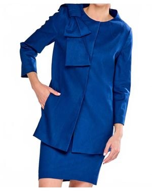 Sara Campbell Sabrina Bow Jacket - Blue