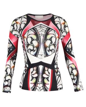 Peter Pilotto Printed Long Sleeve Top - Red