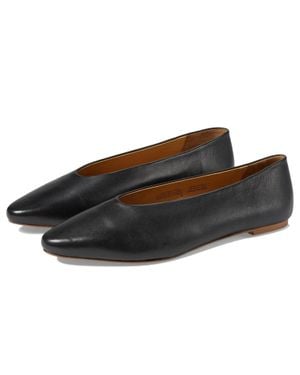Seychelles American Dreams Ballet Flat Leather Slip On Zogg3655 - Black