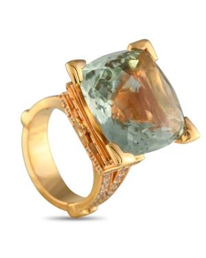 Pasquale Bruni 18K Diamond And Beryll Eiffel Tower Ring Pb19-050225 - Metallic