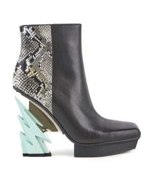 United Nude Glam Square Boot - Gray