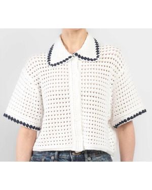 Jonathan Simkhai Shiloh Camp Shirt - White