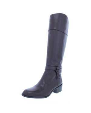 Alfani Berniee Leather Knee-High Riding Boots - Blue