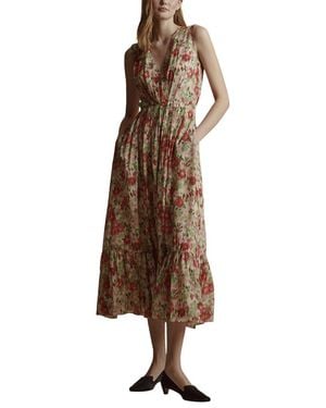 Adam Lippes Marina Silk Dress - Brown