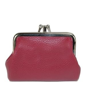 Buxton Triple Frame Coin Purse Wallet - Red