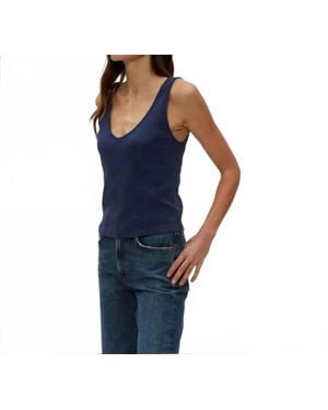 Michael Stars Sloan Cotton Tank - Blue