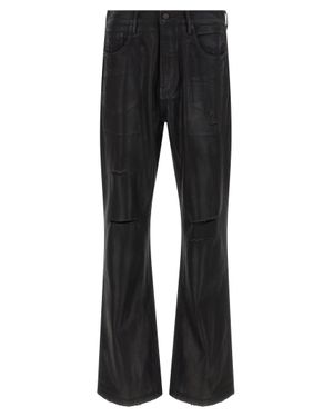 Purple 'P026 Rinsed Foil Boot' Jeans - Black