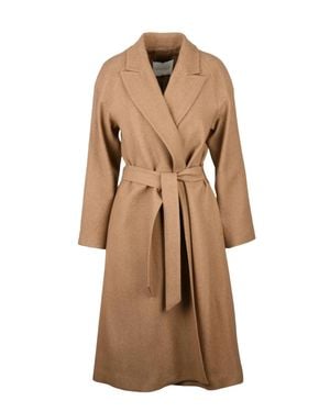 Brian Dales Yak Wool Long Coat - Natural
