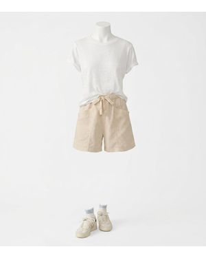 Faherty Topanga Drape Shorts - White