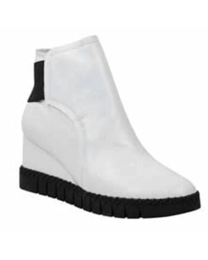 J. Reneé Nagetta Leather Ankle Bootie - White