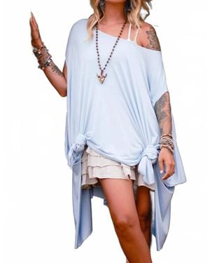Three Bird Nest Wren Tunic - Blue