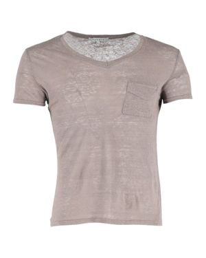 Sandro V-Neck T-Shirt - Gray
