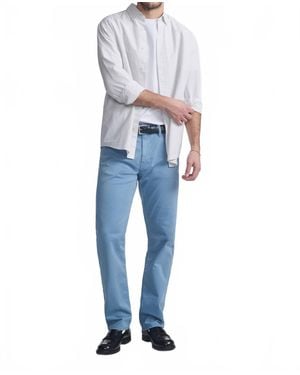 Mavi Zach Twill Straight Leg Pants - Blue