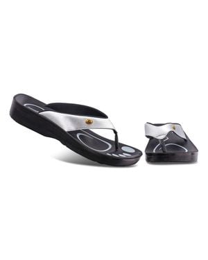 AEROTHOTIC Original Orthotic Comfort Thong Sandal Flip Flops - Black