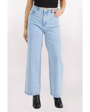 Abrand Jeans Carrie High Rise Wide Leg Jeans - Blue