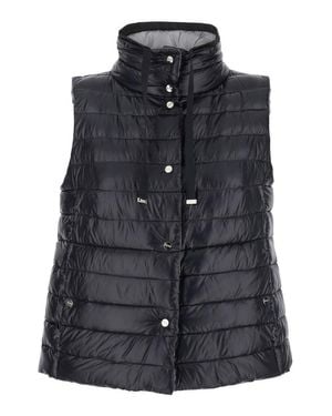 Herno Reversible Sleeveless Vest - Black
