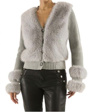 Ramy Brook Vivietta Cardigan - Gray
