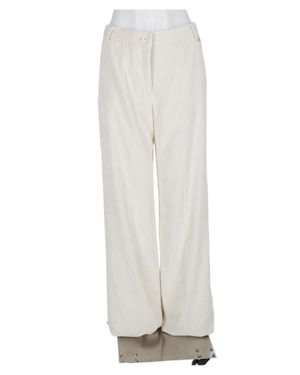 Herno Wide-Leg Tailored Straight-Leg Pants - White