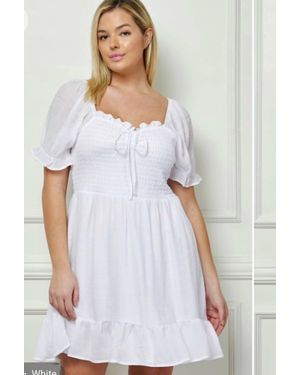 Winslow Collection Flowy Mini Dress - White