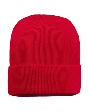 Sportsman Jersey Lined 12 Cuffed Beanie - Red
