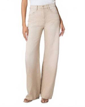 PAIGE Arellia 32" Barrel Leg Jean - Natural