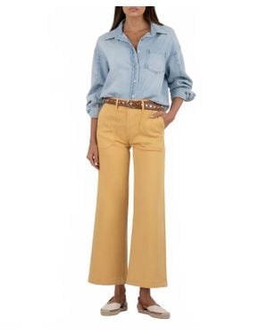 Kut From The Kloth Meg High Rise Wide Leg - Blue