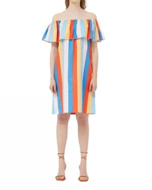 Compañía Fantástica Beach Stripes Short Dress - Multicolor
