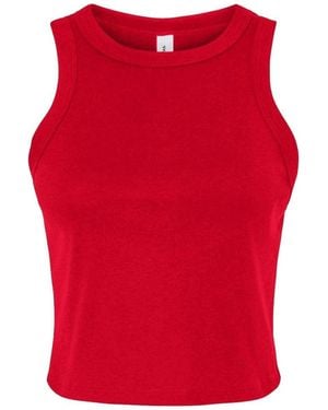 Bella Canvas Micro Rib Racer Tank - Red