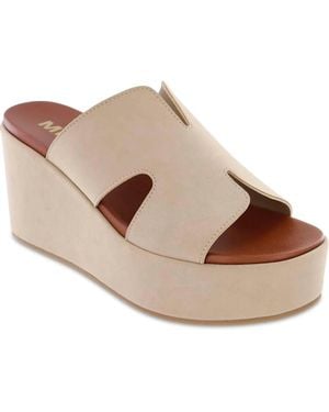 MIA Reta Suede Platform Wedges - Black