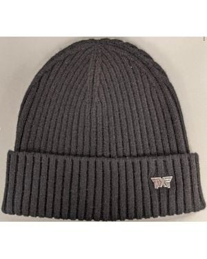 PXG Cashmere Beanie With Chrome Logo - Gray