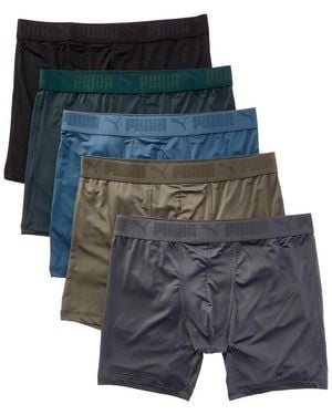 PUMA Set Of 5 Mesh Boxer Brief - Gray